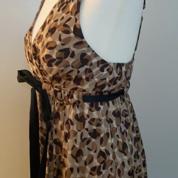Bcbg silk animal print cocktail dress size 4 - Picture 5 of 13